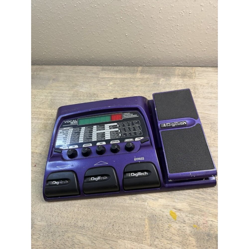 Used Digitech Vocal 300 Vocal Effects Processor Pedal NO Power Supply